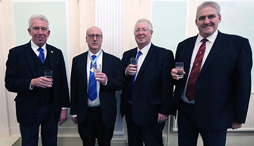 The three chairmen with the WM, pictured from left to right, are: Mark Matthews, Graham Robinson, John Murphy and Andrew Whittle. The three chairmen with the WM, pictured from left to right, are: Mark Matthews, Graham Robinson, John Murphy and Andrew Whittle.