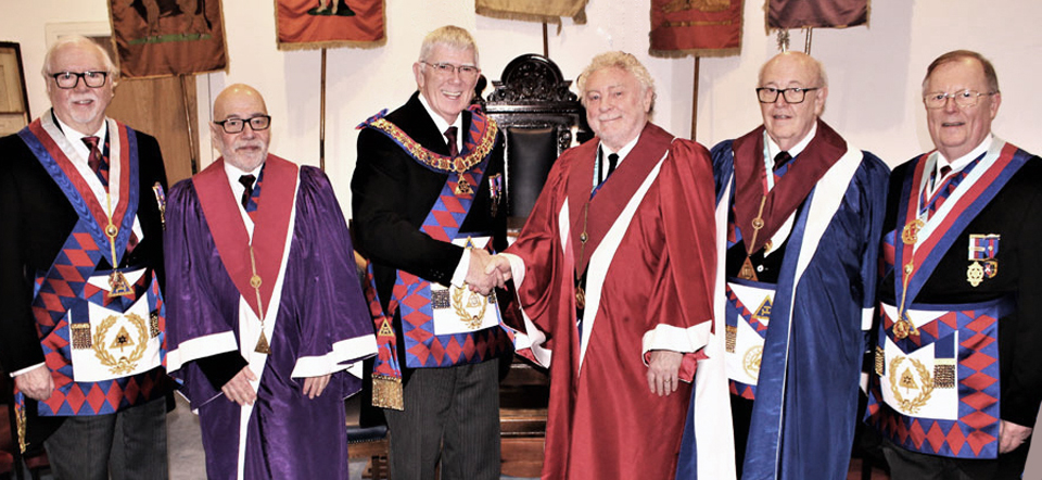 At Architect Chapter. Pictured from left to right, are: Mike Adams, Malcolm Jacobs, Tony Harrison, Wallace Fraser, Chris Knowles and Colin Rowling. At Architect Chapter. Pictured from left to right, are: Mike Adams, Malcolm Jacobs, Tony Harrison, Wallace Fraser, Chris Knowles and Colin Rowling.