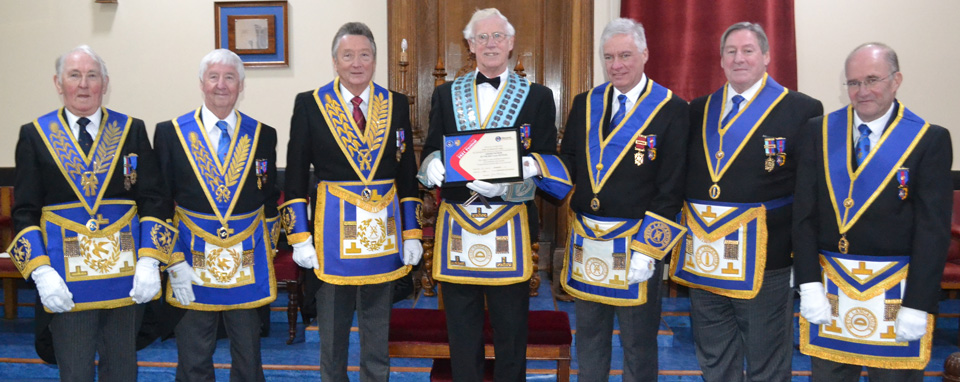 Pictured at the presentation of the ‘Grand Patron’ certificate from left to right, are; Peter Mason, Jim Wilson, John Smith, Adrian Gifford, Simon Hanson, Neil McGill and Alan Long Pictured at the presentation of the ‘Grand Patron’ certificate from left to right, are; Peter Mason, Jim Wilson, John Smith, Adrian Gifford, Simon Hanson, Neil McGill and Alan Long