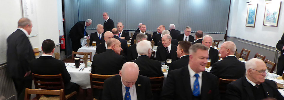 Diners enjoying a sumptuous menu. Diners enjoying a sumptuous menu.
