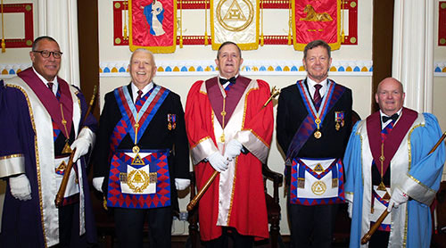 Pictured from left to right, are: Jorge Perez, Dave Anderton, Tom McLaughlin, David Kemp and Barry Kilby.
