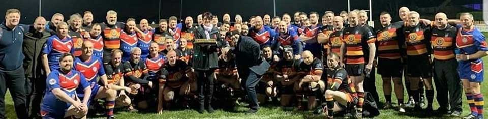 The Southport RFC ‘Shipwrecks’ and WLFRFC teams in very good spirits. The Southport RFC ‘Shipwrecks’ and WLFRFC teams in very good spirits.
