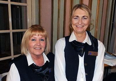 Silver service from Nicky (left) and Marie. Silver service from Nicky (left) and Marie.