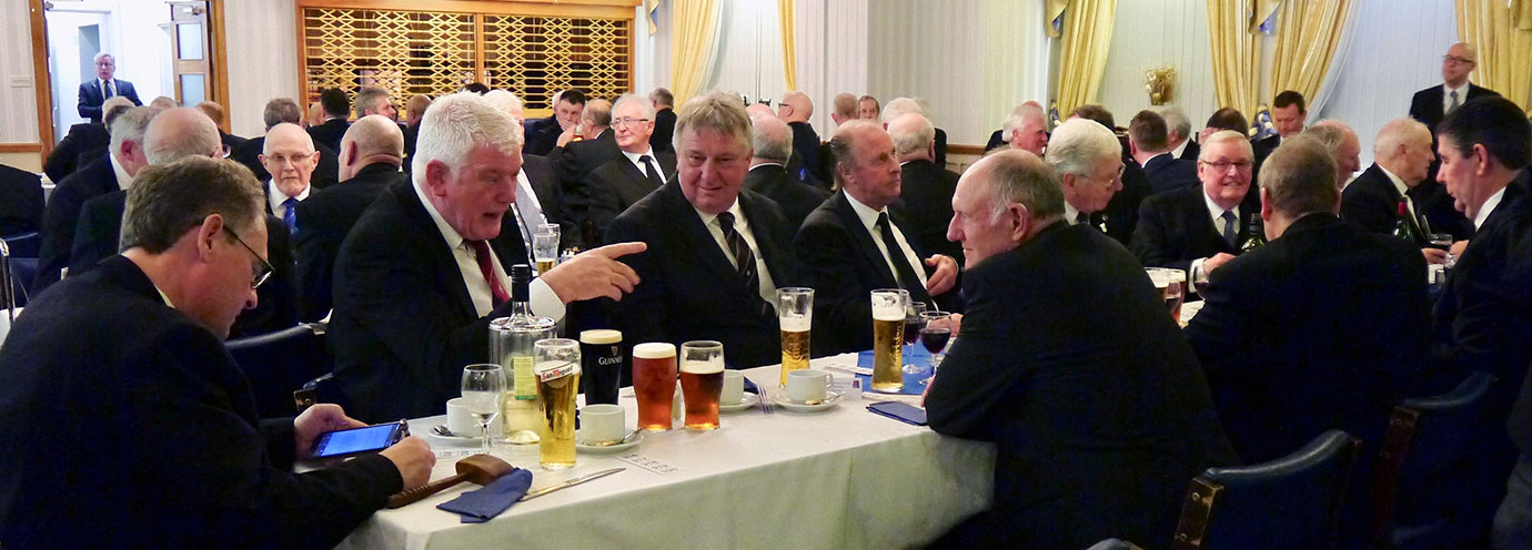 Members and guests enjoying the festive board. Members and guests enjoying the festive board.