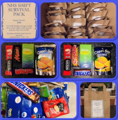 The NHS shift survival pack. The NHS shift survival pack.