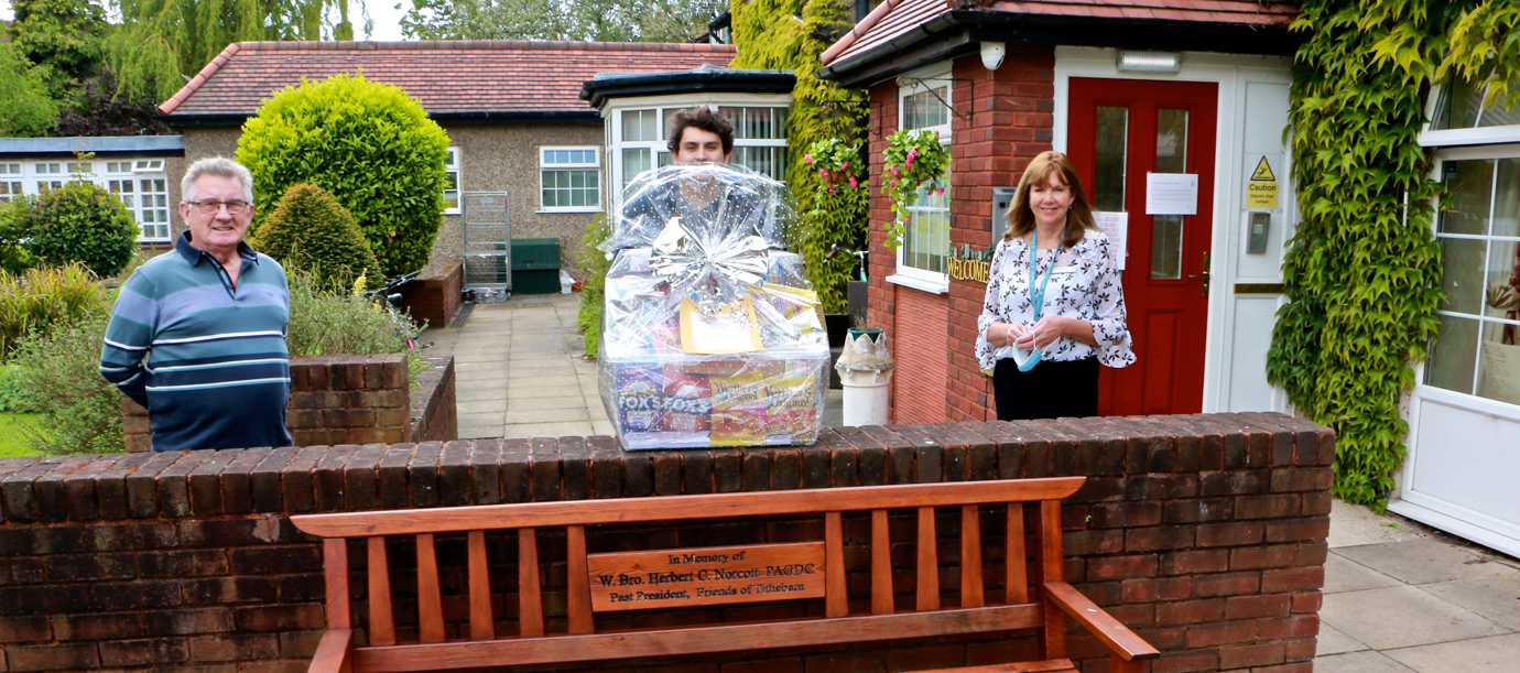 The Tithebarn activity hamper. Pictured from left to right, are: Joe Williams, Jake Huggett and manager Linda Johnson (with Ron Elliot taking the picture!). The Tithebarn activity hamper. Pictured from left to right, are: Joe Williams, Jake Huggett and manager Linda Johnson (with Ron Elliot taking the picture!).