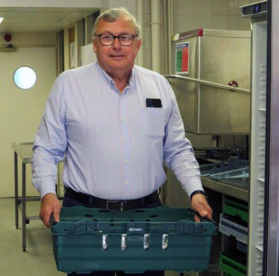 Jim Gregson on delivery duties. Jim Gregson on delivery duties.