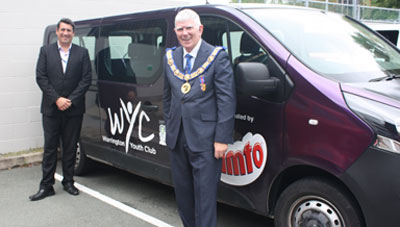 Dave (left) and Tony by the WYC bus, used amongst many other things, to transport the ‘holiday hungry’ children. Dave (left) and Tony by the WYC bus, used amongst many other things, to transport the ‘holiday hungry’ children.