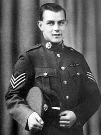Arthur in his RAF uniform as a sergeant pilot. Arthur in his RAF uniform as a sergeant pilot.
