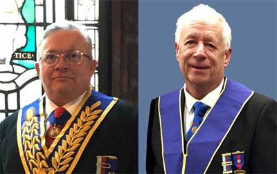 Pictured left: Tony Harvey, who gave the first presentation. Pictured right: Stewart Cranage, who gave the second presentation. Pictured left: Tony Harvey, who gave the first presentation. Pictured right: Stewart Cranage, who gave the second presentation.