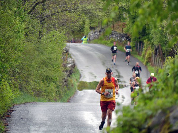 Runners during the Brathay Marathon. Runners during the Brathay Marathon.