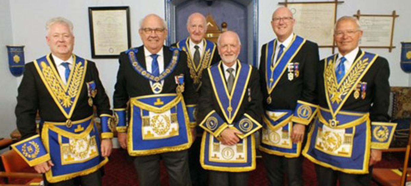 Pictured from left to right, are; Peter Schofield, Philip Gunning, Roly Saunders, Brian Howson, Gary Rogerson and Chris Band.
