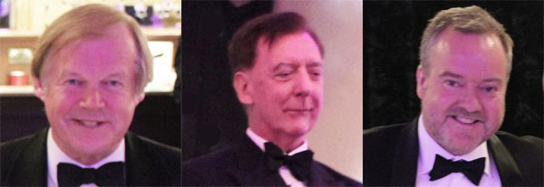 Pictured from left to right, are: Sir David Hugh Wootton, Richard Hone and Les Hutchinson. Pictured from left to right, are: Sir David Hugh Wootton, Richard Hone and Les Hutchinson.