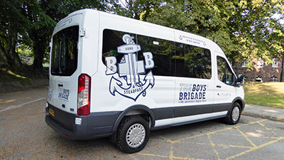 The 15-seater minibus. The 15-seater minibus.