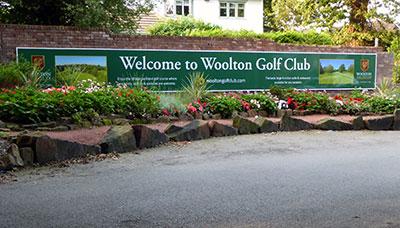 New entrance to the clubhouse drive. New entrance to the clubhouse drive.
