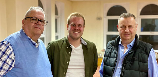 Pictured from left to right, are: Neil Ward, Adam Eeles and Peter Lockett.