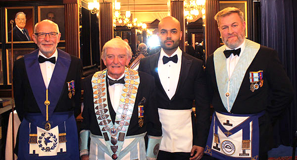 Pictured from left to right, are: John James, Ernie Waites, Suvi Rakesh and David Boyes.