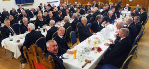 Brethren enjoying themselves at the festive board. Brethren enjoying themselves at the festive board.