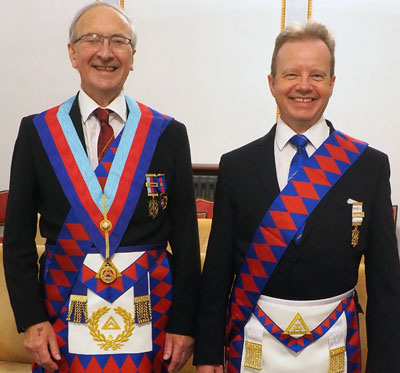 David Harrison (left) with David Arrow. David Harrison (left) with David Arrow.