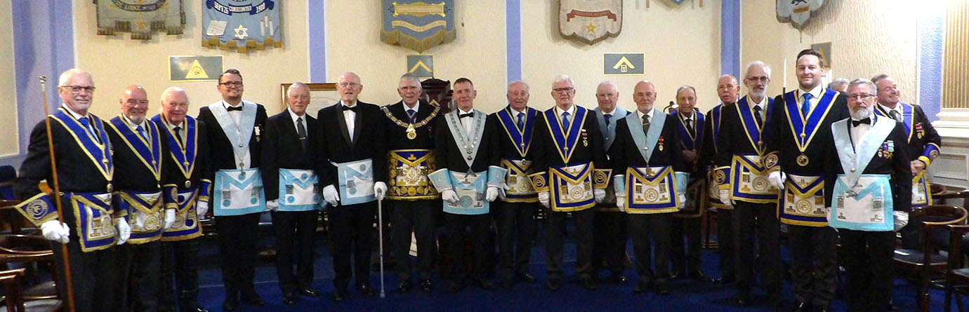 Tony with members of Rectitude Lodge of Blackpool. Tony with members of Rectitude Lodge of Blackpool.