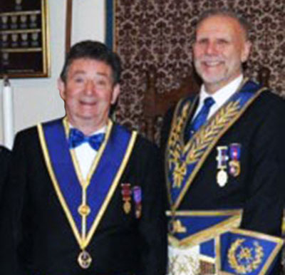 Phil Burrow (left) and Barry Fitzgerald.