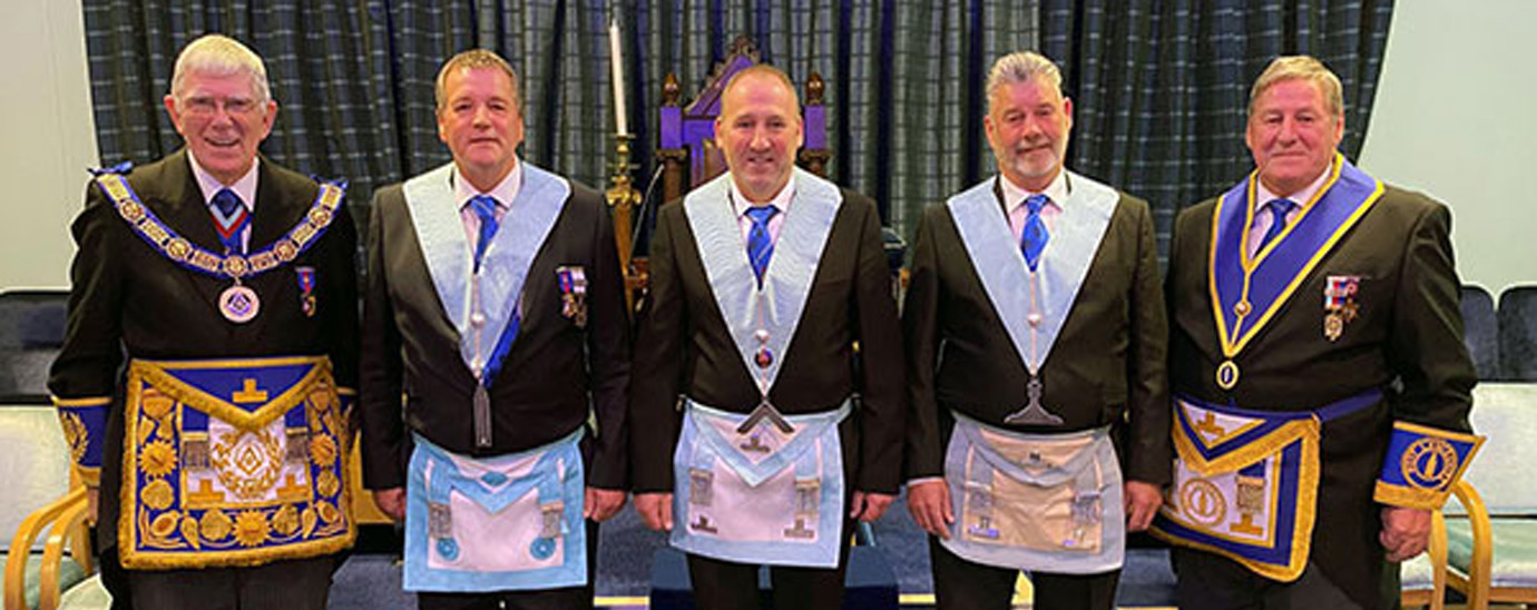 Pictured from left to right, are: Tony Harrison, Colin Preston, Andy McClements, Ken Parker and Neil McGill.