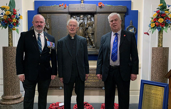 Pictured from left to right, are: Bob Paterson, Rev Wilfred Alexander and Dave Johnson. Pictured from left to right, are: Bob Paterson, Rev Wilfred Alexander and Dave Johnson.