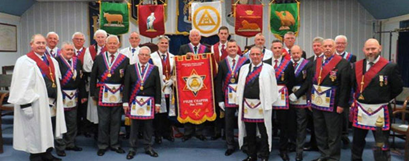 The companions of Fylde Chapter gathered to celebrate the banner dedication The companions of Fylde Chapter gathered to celebrate the banner dedication