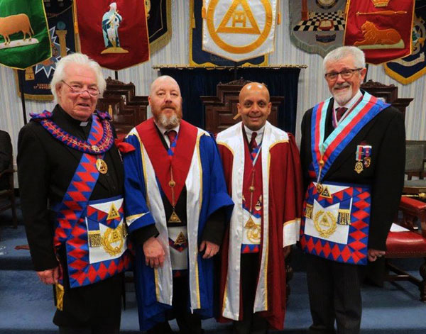 Pictured from left to right, are: Godfrey Hirst, Peter Dunn, Umesh Dholakia and David Barr. Pictured from left to right, are: Godfrey Hirst, Peter Dunn, Umesh Dholakia and David Barr.