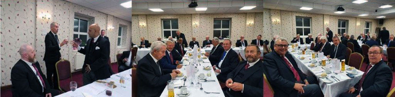 Companions enjoying the evening’s festivities. Companions enjoying the evening’s festivities.