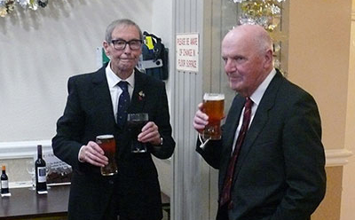 John relaxes with Ken Ingham.