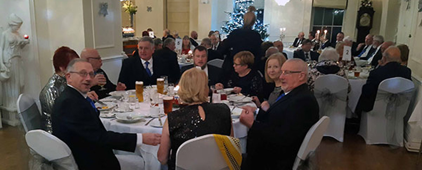 Members and guests enjoying the festive board