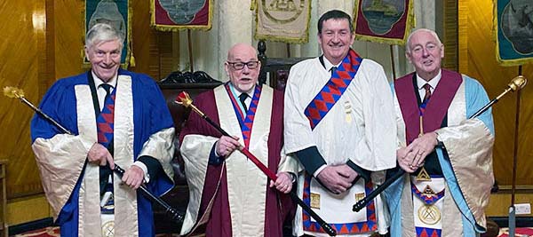 Pictured from left to right, are: Gerry Carson, Ian Elsby, William Jones and Michael Melling.