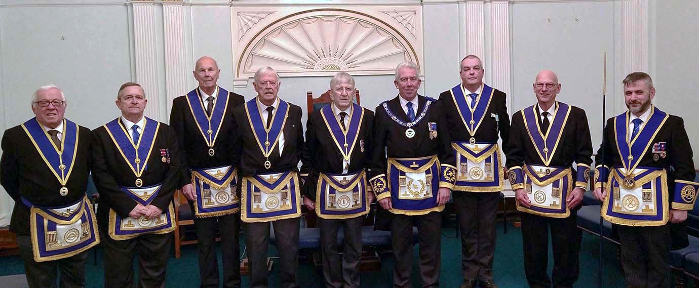 Pictured from left to right, are: Jack Parker, Tom McLaughlin, Dave Richards, Richard Humphrey, Richard Wilson, Mark Matthews, Martin Richards, Arthur Monk and Robb Fitzsimmons.