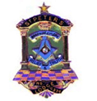 St Peter’s Lodge emblem. St Peter’s Lodge emblem.