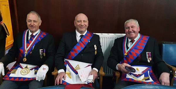 Pictured from left to right, are: Alan Lock, Chris Hardingham and Rodney Greenall.