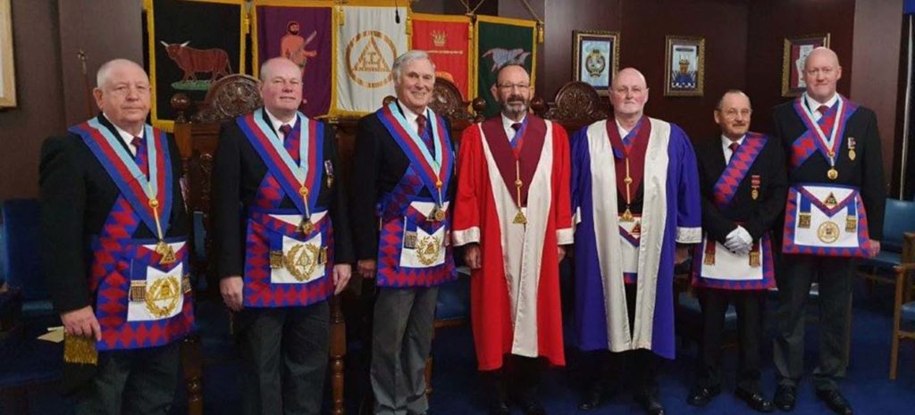 Pictured from left to right, are: Harry Cox, Duncan Smith, Roger Perry, Paul Smedley, John England, David Wright, and Tony Farrar.
