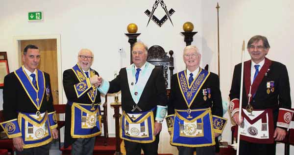 Pictured from left to right, are: Eddie Wilkinson, Mike Adams, Nick Woodward, Brian Hayes and Ian Wood Pictured from left to right, are: Eddie Wilkinson, Mike Adams, Nick Woodward, Brian Hayes and Ian Wood