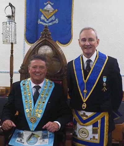 Mark Clifford (left) with Alan Mitchell after the ceremony. Mark Clifford (left) with Alan Mitchell after the ceremony.