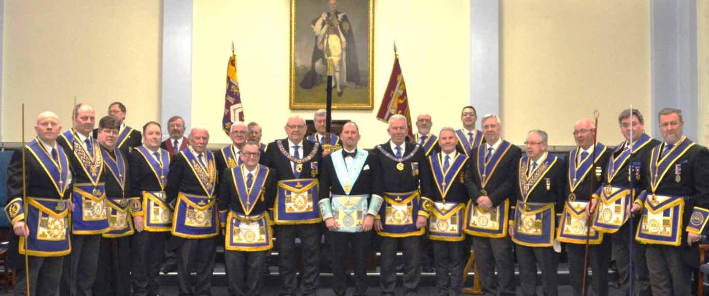 The Provincial and grand officers. The Provincial and grand officers.