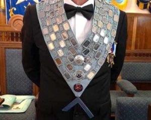 The beautiful collar worn by the WMs of Hartington Lodge since 1864. The beautiful collar worn by the WMs of Hartington Lodge since 1864.