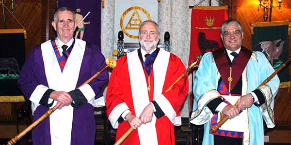 The three principals from left to right, are: George Powell, David Berrington and Les Williams. The three principals from left to right, are: George Powell, David Berrington and Les Williams.