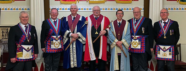 Pictured from left to right, are: Dave Johnson, Colin Rowling, John Bruffell, Joe Edwards, Christopher Bruffell, Steve Walls and Neil Francis.