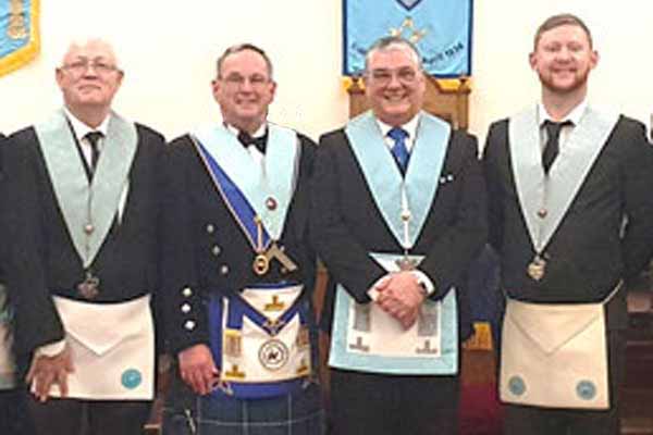 Pictured from left to right, are: Alan Lamparter, Ian Thompson, Les Williams and Stephen Madden–Buchanon. 