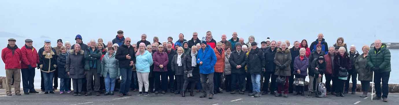 Three coaches worth of walkers. Three coaches worth of walkers.