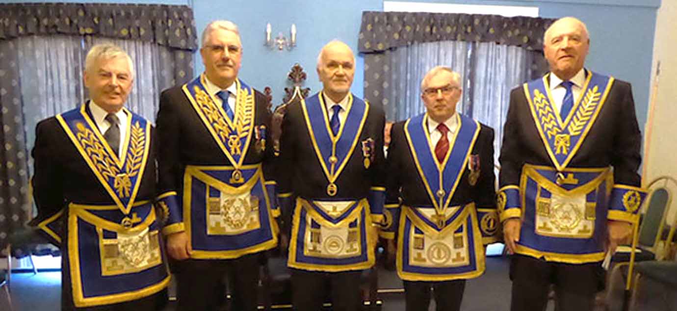 Pictured from left to right, are: Dave Withey, Andrew Barton, Dave Moore, Mike Cunliffe and Steve Kayne.