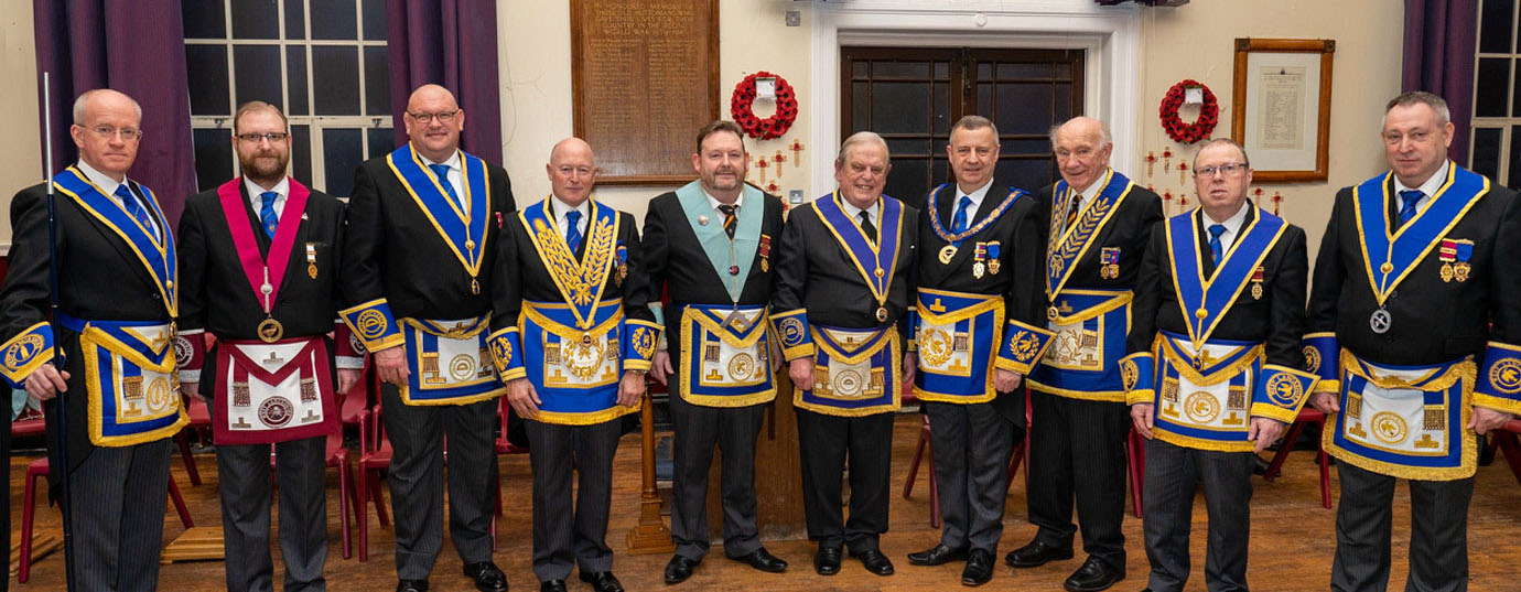 John with the grand and Provincial grand officers in attendance.