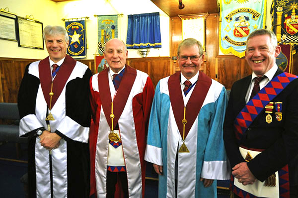 Pictured from left to right, are: Ian Thompson, Barry Bray, Morton Richardson and Chris Gray.