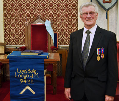 Tony Nevinson - a proud master elect. Tony Nevinson - a proud master elect.