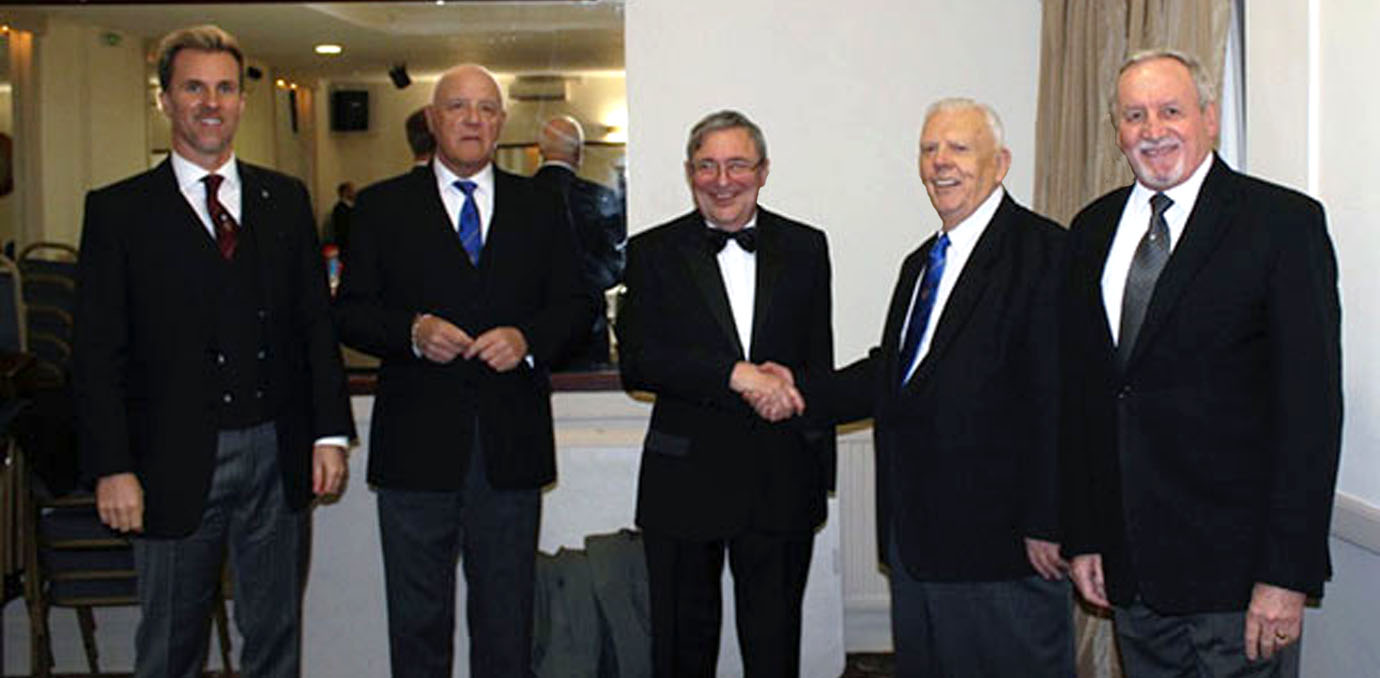 Ian and distinguished guests, from left to right, are: Paul Storrar, Steve Kayne, Ian Niven, David Anderton, Samuel Robinson